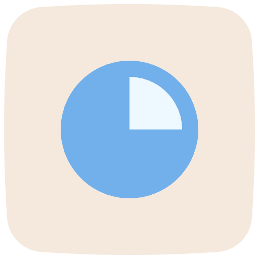 Quarter quarter time and date clock icon Quarter quarter time and date clock icon