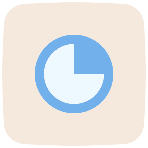 Three quarters time clock three quarters icon Three quarters time clock three quarters icon