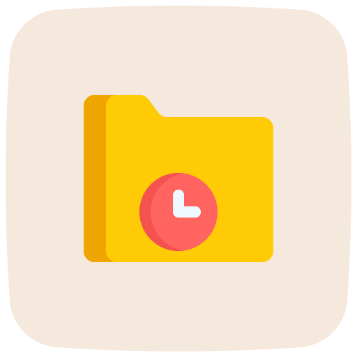 Time management time management deadline folder icon