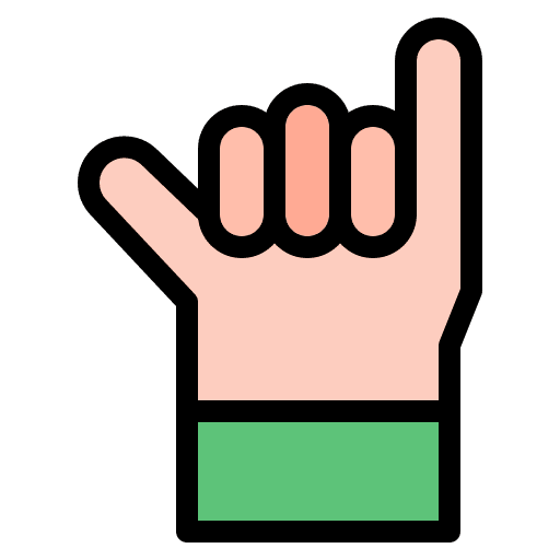 Shaka shaka sign thumb icon Shaka shaka sign thumb icon