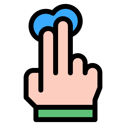 Click click hands and gestures touch icon Click click hands and gestures touch icon