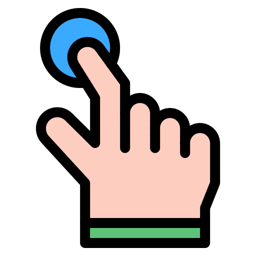 Press press click hands and gestures icon Press press click hands and gestures icon