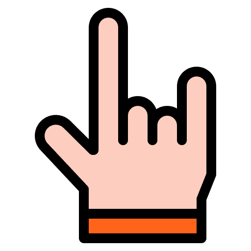 Rock concert sign festival icon Rock concert sign festival icon