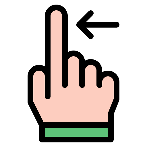 Swipe left hand hand gesture hands and gestures icon Swipe left hand hand gesture hands and gestures icon