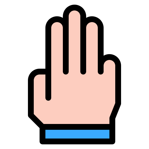 Hand five hands and gestures hand icon Hand five hands and gestures hand icon