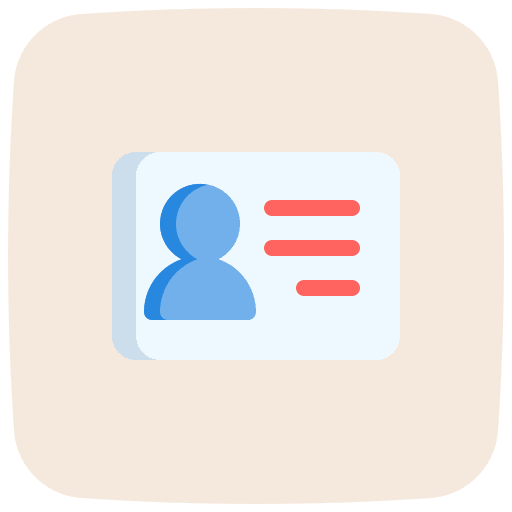 Id card user identification identity icon