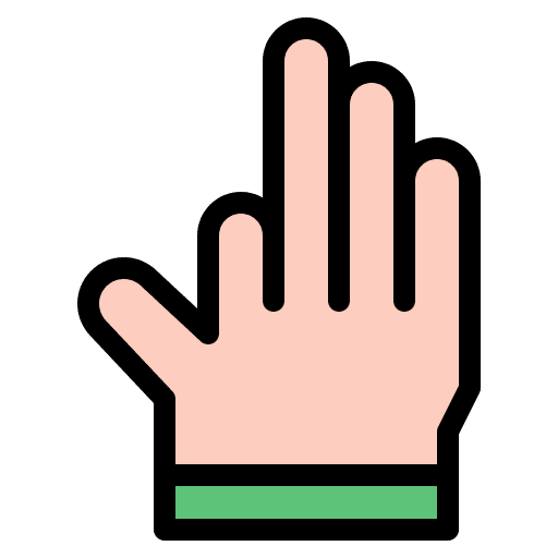 Three fingers sign three fingers hands and gestures icon Three fingers sign three fingers hands and gestures icon