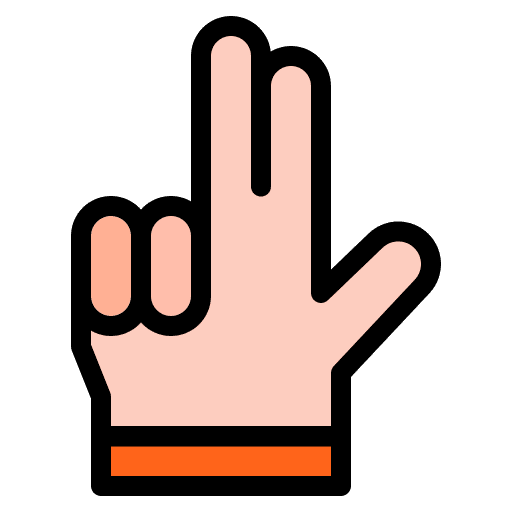 Three fingers three fingers hand hands and gestures icon Three fingers three fingers hand hands and gestures icon