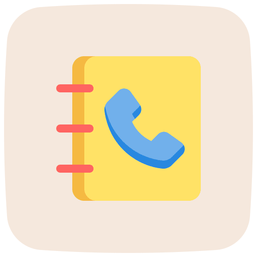 Phone book telephone book communications contact book icon Phone book telephone book communications contact book icon