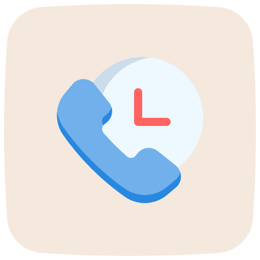 Time call time call ui phone icon Time call time call ui phone icon