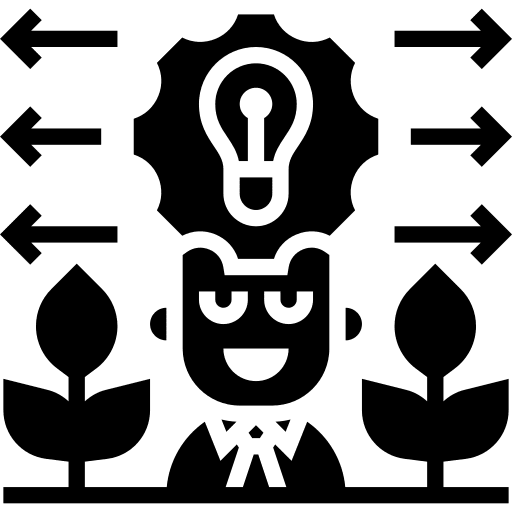 Skills business and finance intelligence improvement icon Skills business and finance intelligence improvement icon