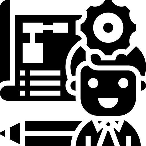 Planning people process business icon Planning people process business icon