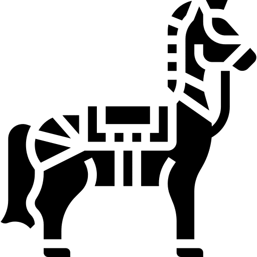 Horse horse battle knight icon