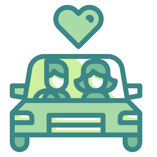 Car transportation people road trip icon Car transportation people road trip icon