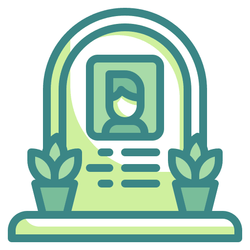 Tombstone cemetery tombstone flowers icon Tombstone cemetery tombstone flowers icon
