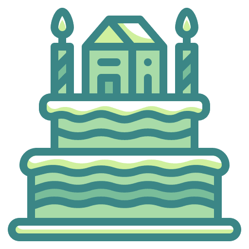 Birthday cake birthday sweet bakery icon Birthday cake birthday sweet bakery icon