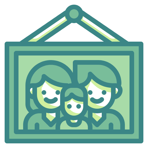 Family image son decoration icon Family image son decoration icon