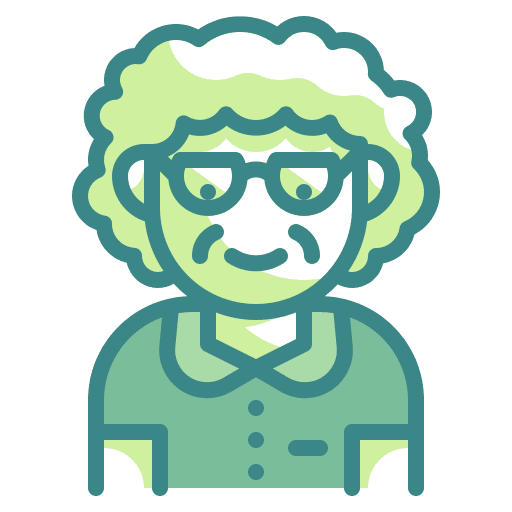 Grandmother curly hair grandma people icon Grandmother curly hair grandma people icon
