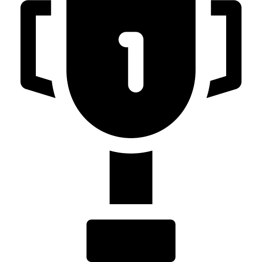 Trophy sports and competition 1 prize icon