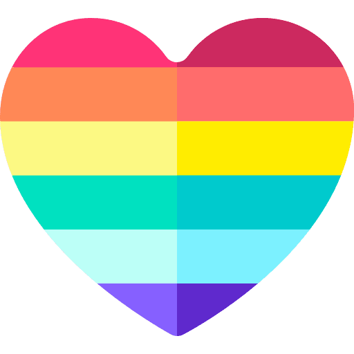 Heart love flags flag icon