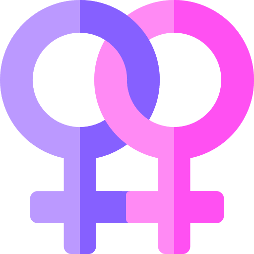 Lesbian homosexual venus shapes and symbols icon