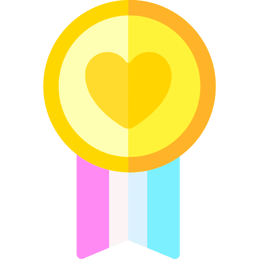 Medal emblem volunteering lgbt icon
