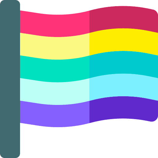 Pride lgbtq flag rainbow flag icon
