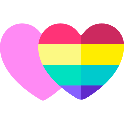 World pride day celebration shapes and symbols love and romance icon