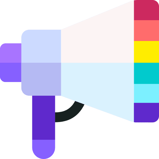 Megaphone megaphone lgtbi communications icon