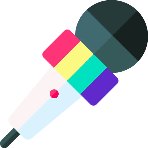 Microphone pride parade microphone press icon
