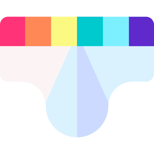 Underwear rainbow fashion pride icon