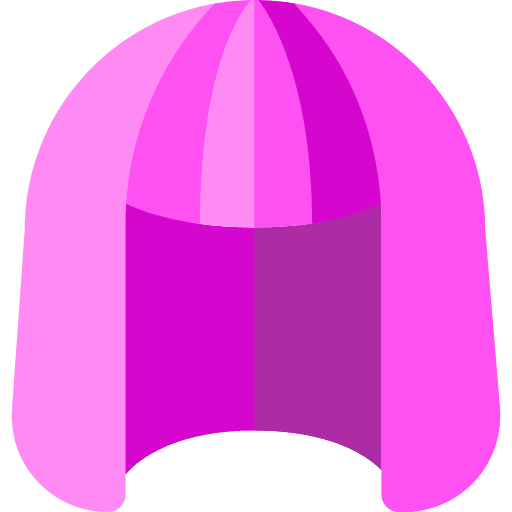 Wig hairstyle party costume icon