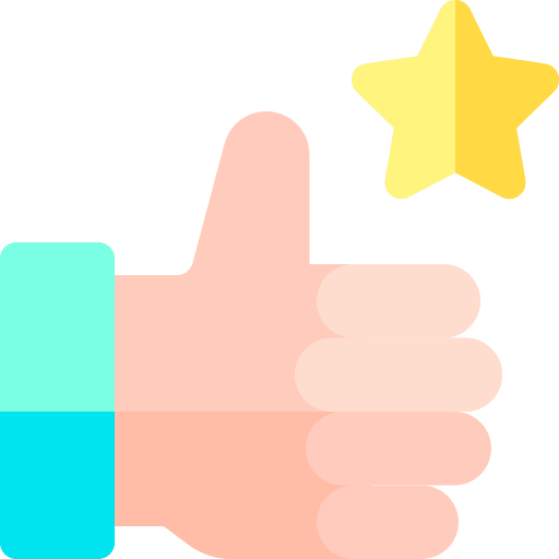 Acknowledgement hand marketing thumb up icon