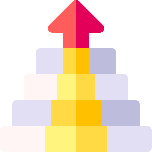 Success goal step stairs icon Success goal step stairs icon