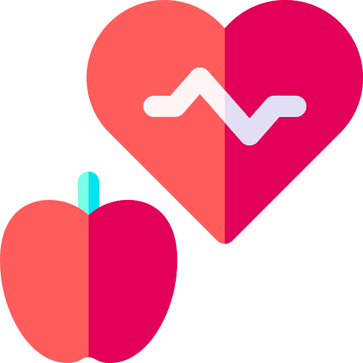 Health heart wellness food icon Health heart wellness food icon