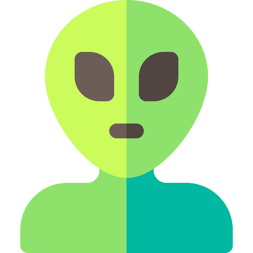 Alien science fiction user alien icon Alien science fiction user alien icon