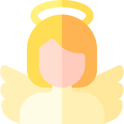 Angel folklore wings halo icon