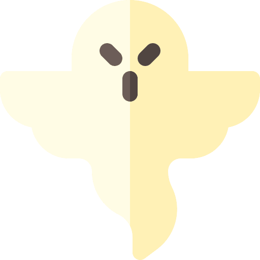 Ghost scary halloween ghost icon