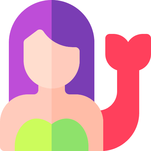 Mermaid user character fairy tale icon
