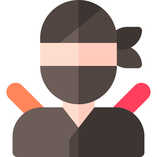 Ninja martial arts profile ninja icon Ninja martial arts profile ninja icon