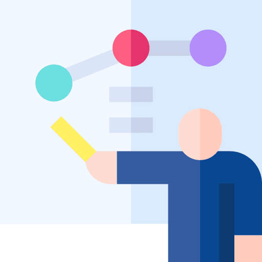 Analysis people business and finance board icon