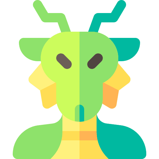 Dragon fairy tale character monster icon Dragon fairy tale character monster icon