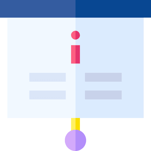 Information training business and finance data analytics icon