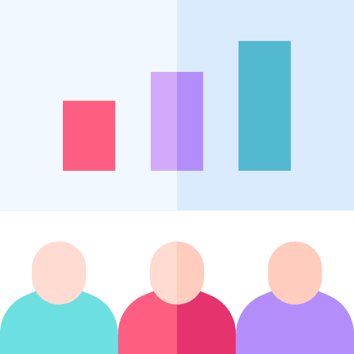 Bar chart user members business icon Bar chart user members business icon