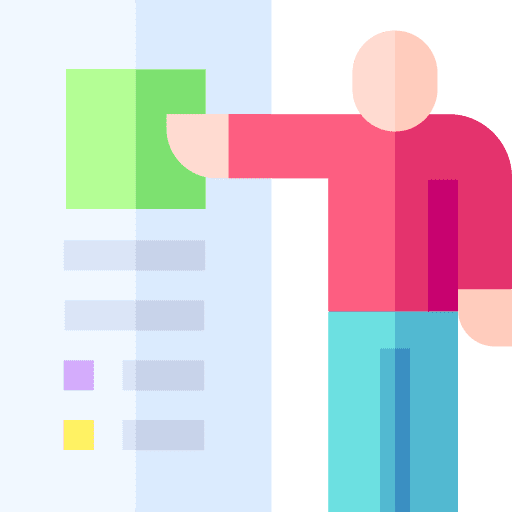 Exploring classroom conference presentation icon Exploring classroom conference presentation icon