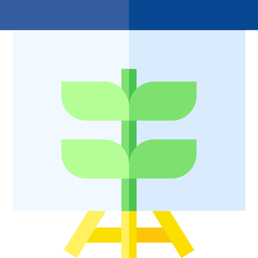 Growth sprout presentation investment icon Growth sprout presentation investment icon