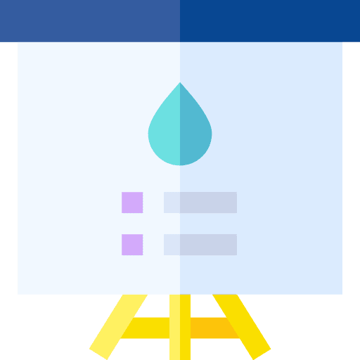 Water presentation nature characteristics icon Water presentation nature characteristics icon
