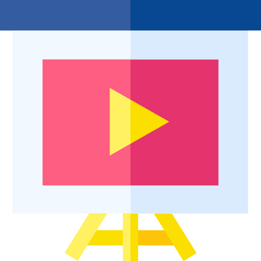 Video presentation video presentation training board icon Video presentation video presentation training board icon