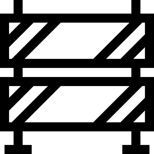 Barrier constructions repairing construction icon
