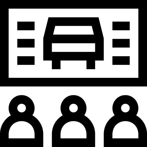Class blackboard educational driving icon